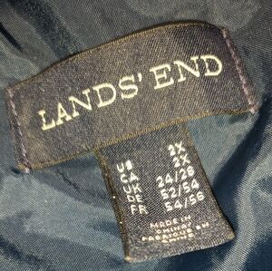Lands' End Women's Puffer Jacket - Navy